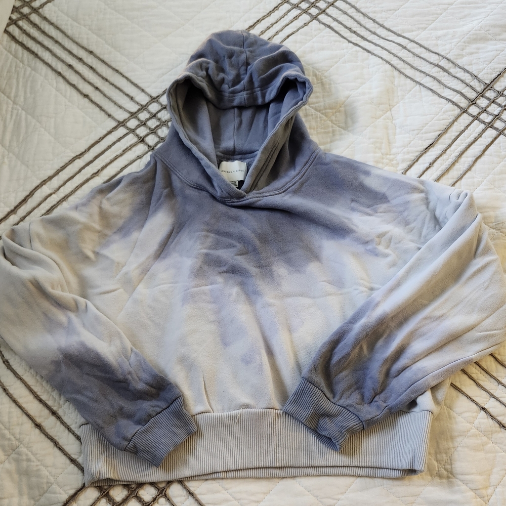 American Eagle Outfitters Cozy Gray Fleece, Slouch Crop Style